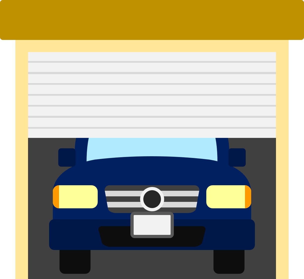 車両の左側を壁際にするなどして人が入り込めないようにする